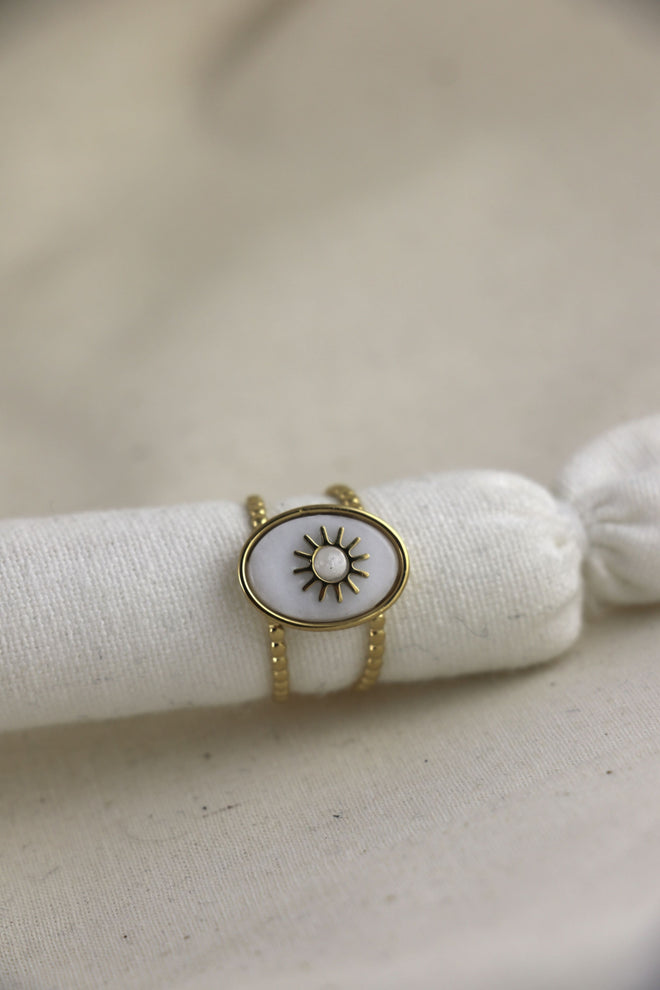 I AM beautiful - Anello in madreperla Sole