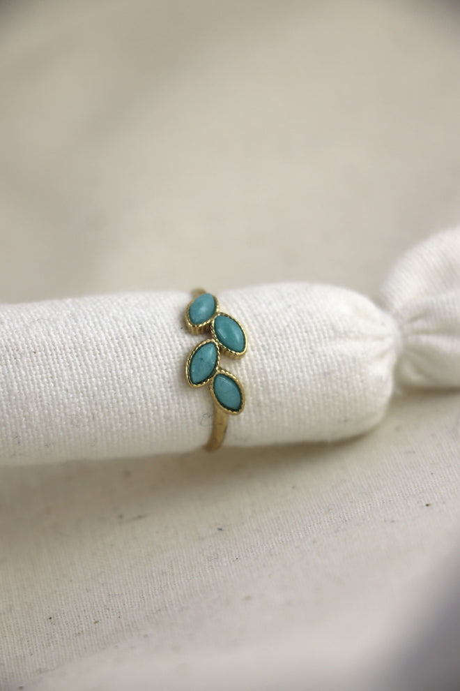 I AM confident - Anello Amazzonite Foglia