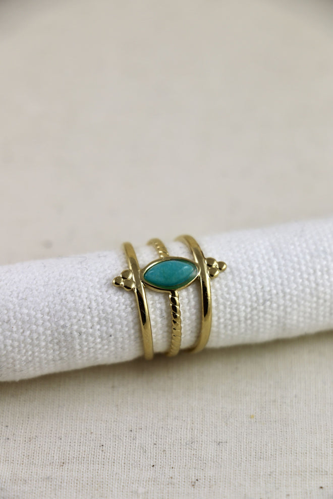 I AM confident - anello Amazzonite mirror