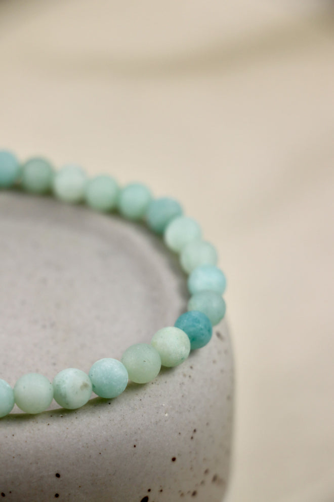 I AM confident - Braccialetto in amazzonite opaco