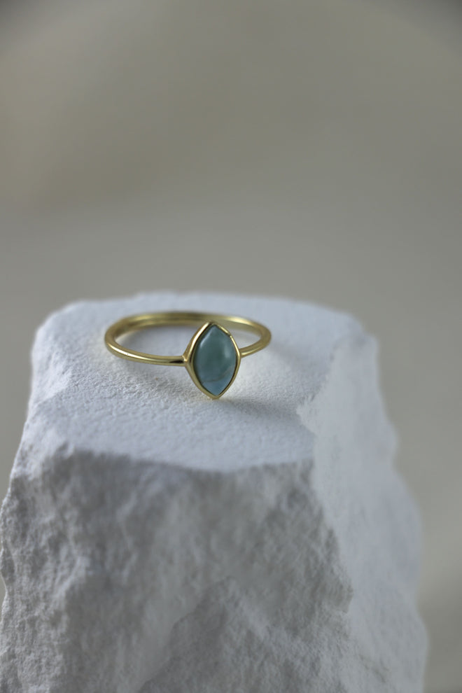 I AM inspired - Larimar Ring Drop