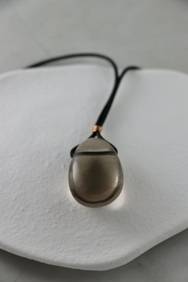 I AM open - Rauchquarz Halskette Man