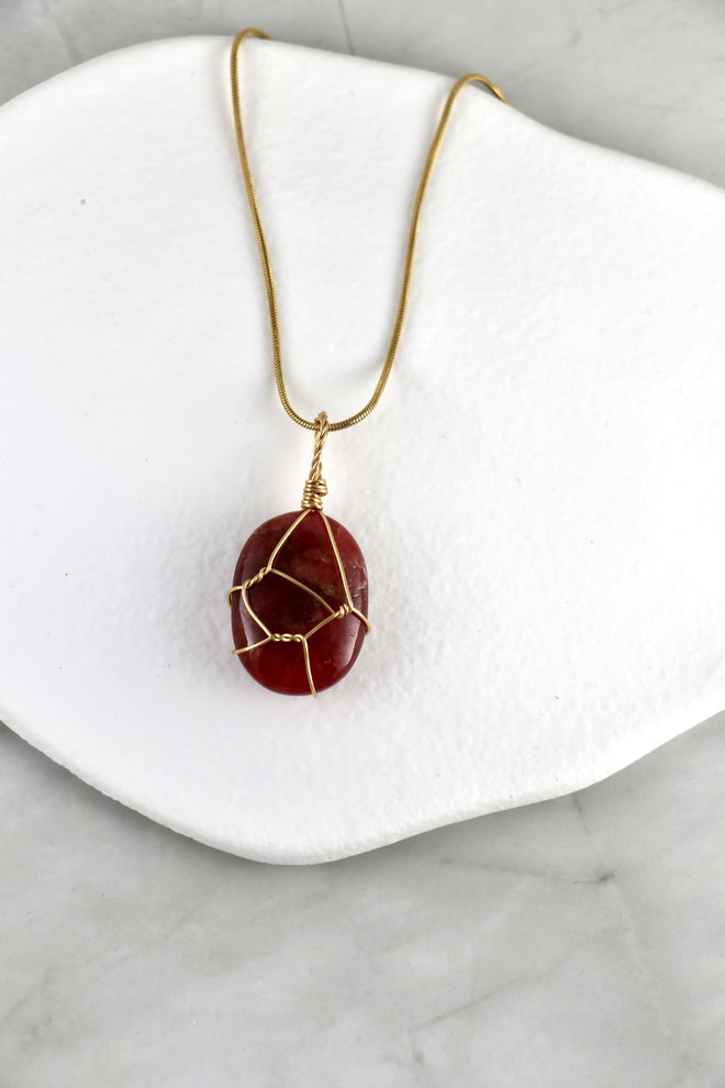 I AM worthy - Rodochrosit Halskette