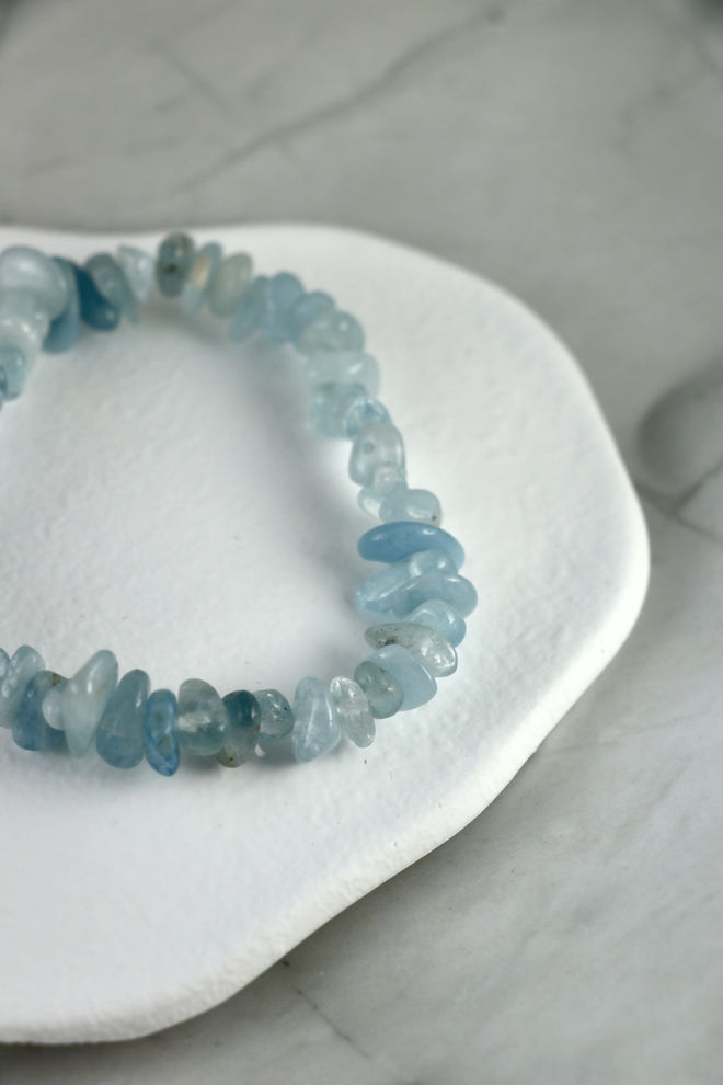 I AM clear - Aquamarin Armband Splitter