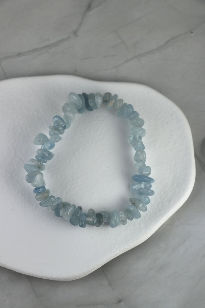 I AM clear - Aquamarin Armband Splitter