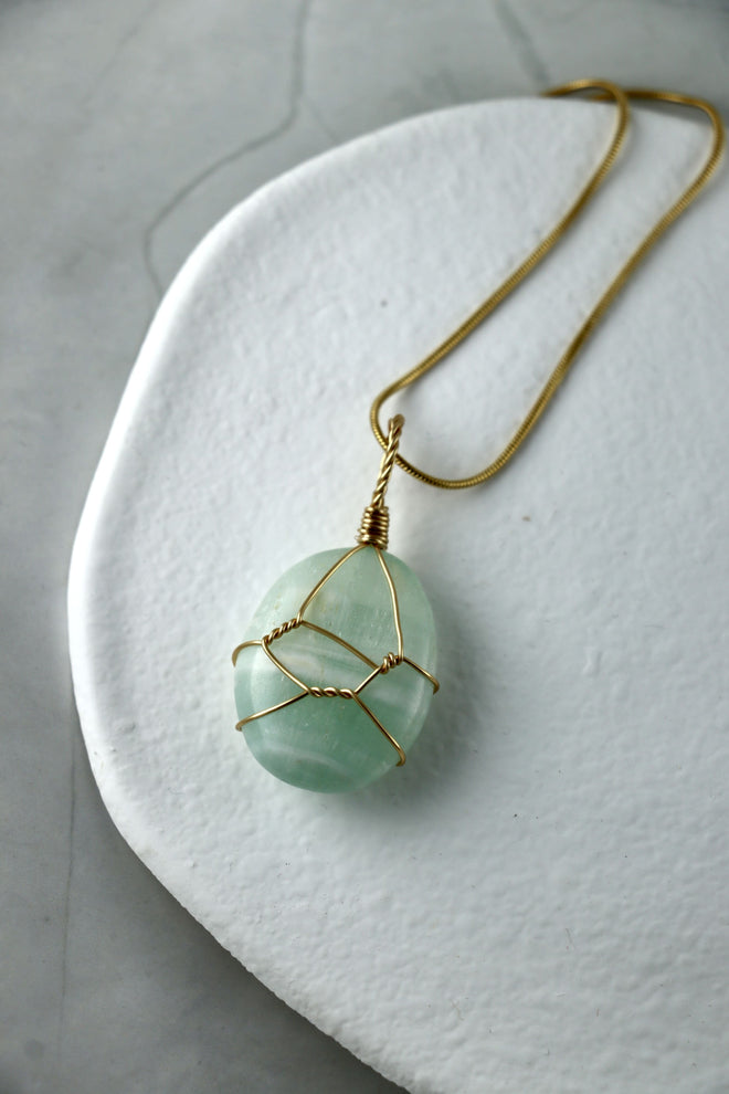 I AM aligned - Hemimorphit Halskette