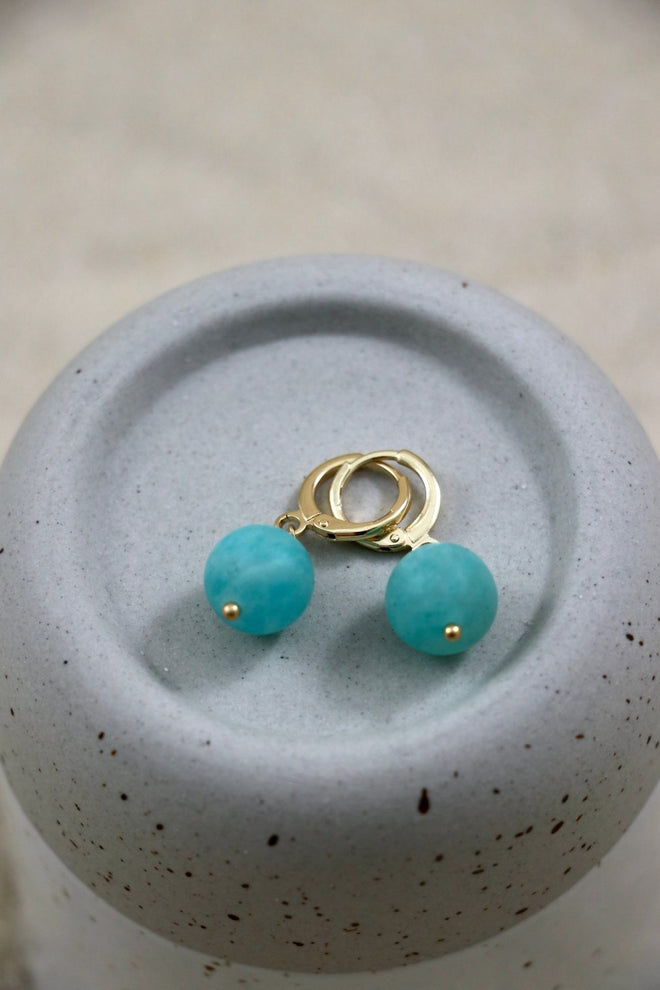 I AM confident - Amazonit Ohrringe - My Store