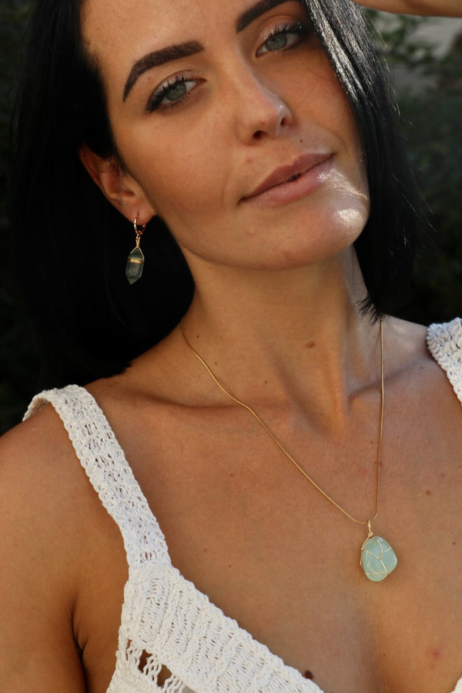 I AM intuitive - Prehnit Halskette - My Store