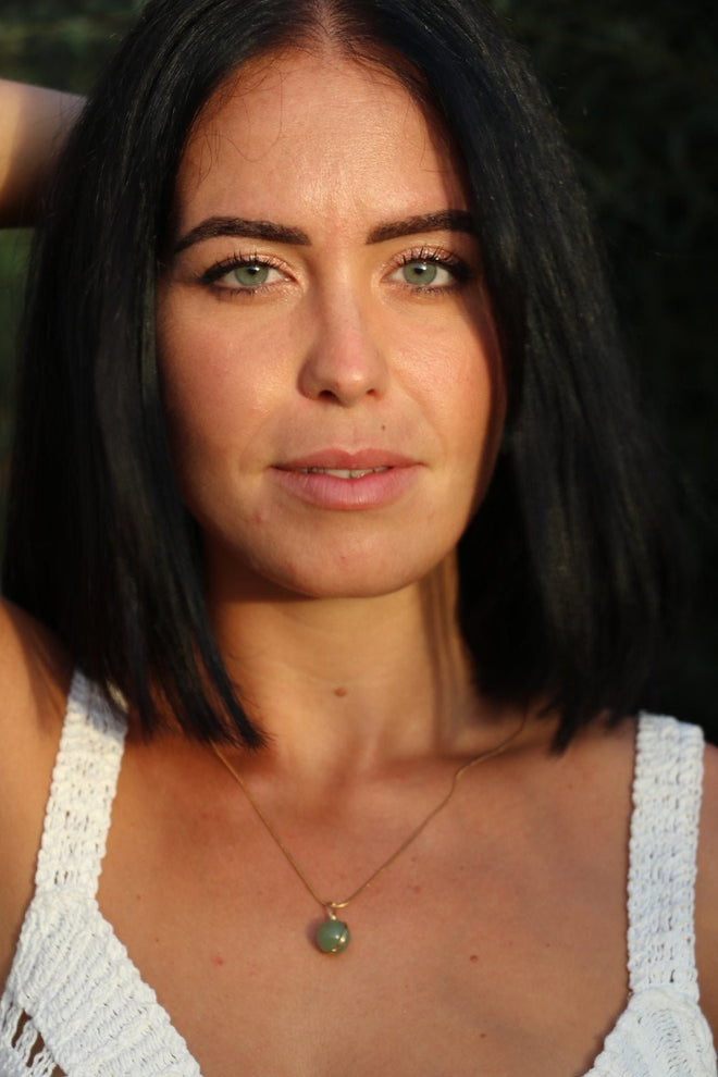 I AM whole - Aventurin Halskette Kugel - My Store