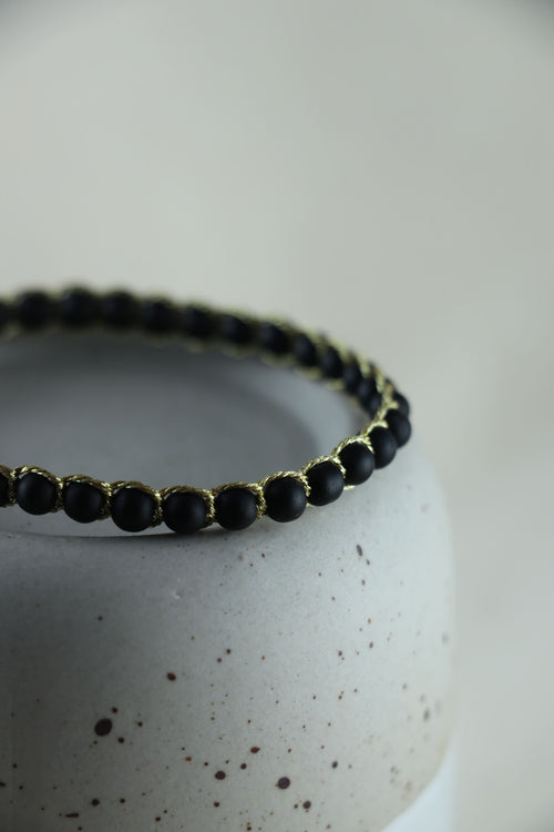 I AM limitless - Onyx Armband Wayan