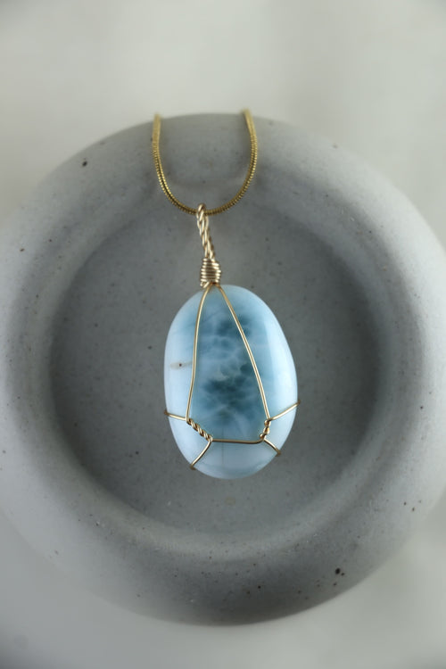 I AM inspired - Collana Larimar Pezzi Unici