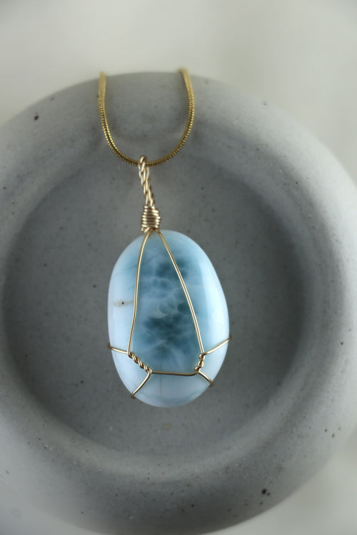 I AM inspired - Collana Larimar Pezzi Unici