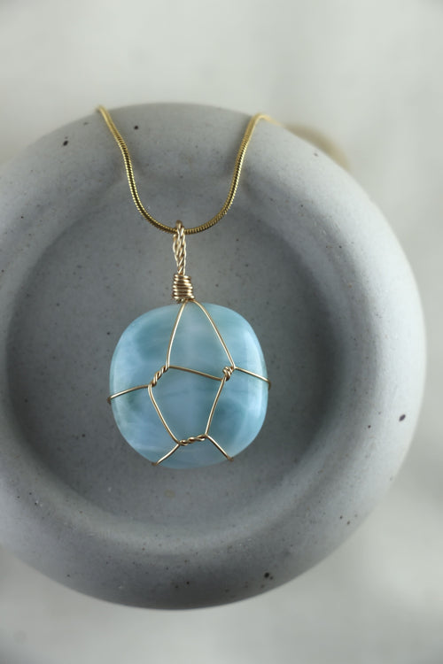 I AM inspired - Collana Larimar Pezzi Unici
