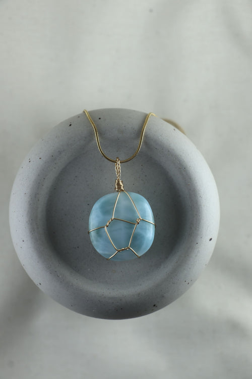 I AM inspired - Collana Larimar Pezzi Unici