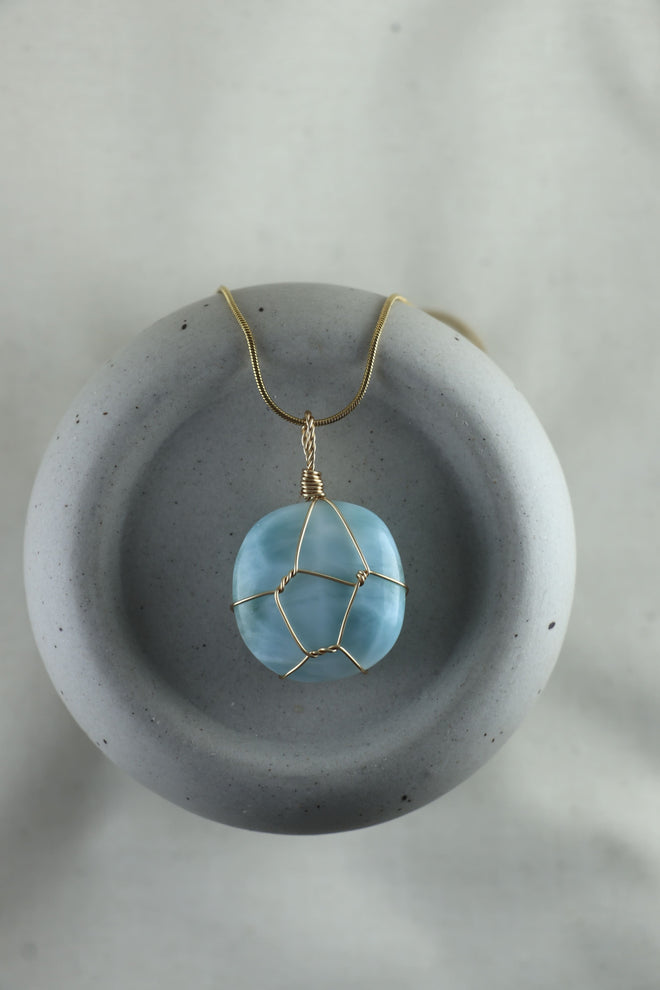 I AM inspired - Collana Larimar Pezzi Unici