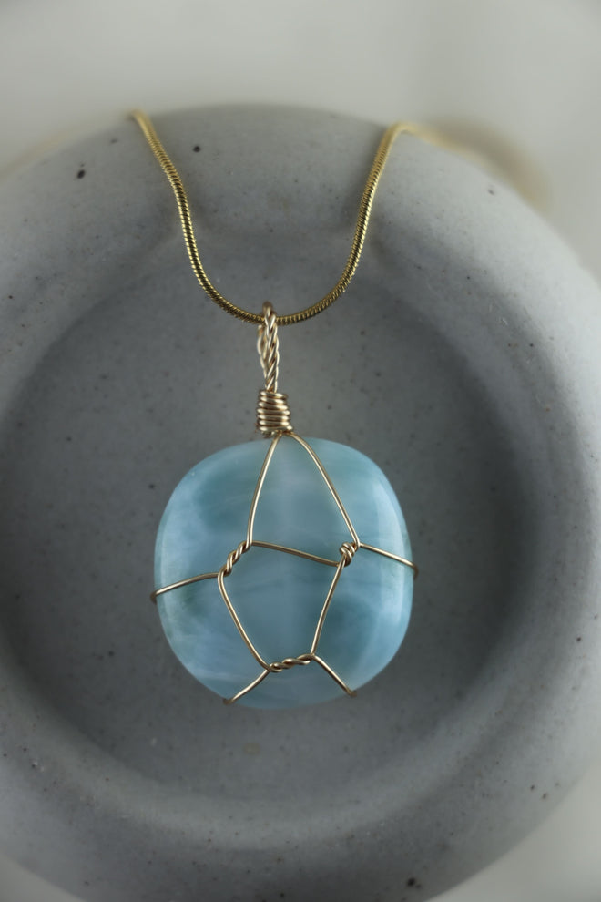 I AM inspired - Collana Larimar Pezzi Unici