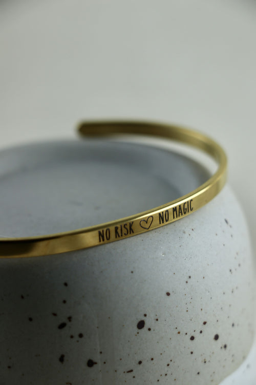 Mantra Armband - No risk | no magic