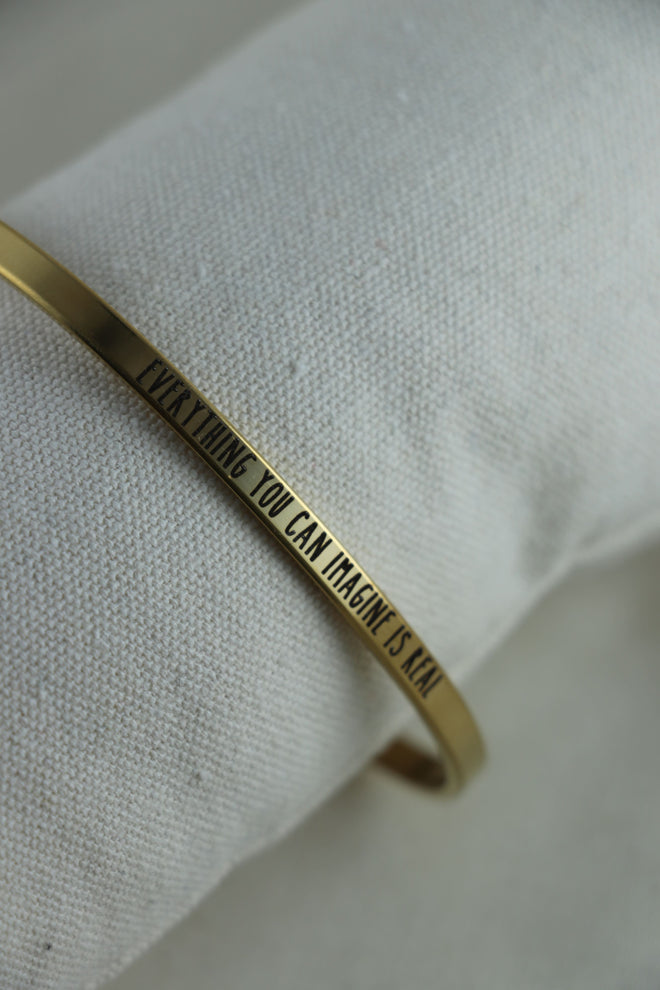 Mantra Armband - Everything you can imagine is real