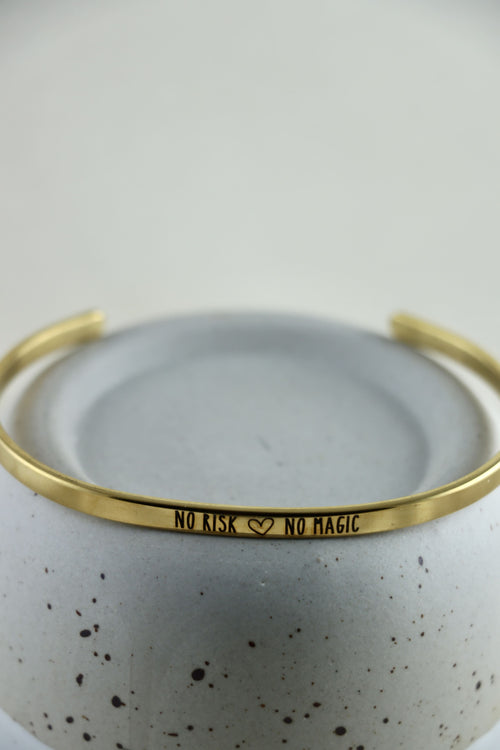 Mantra Armband - No risk | no magic
