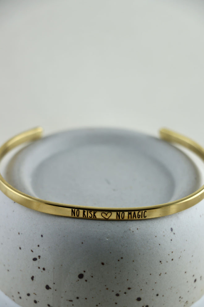 Mantra Armband - No risk | no magic
