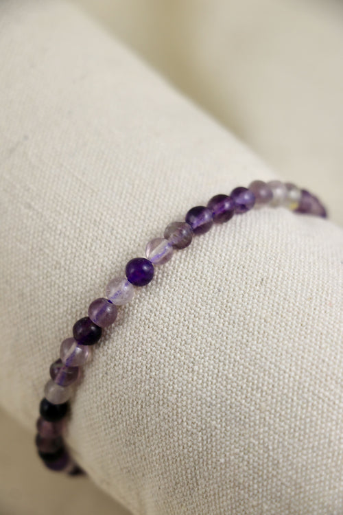 I AM focused - Bracelet en fluorite violet