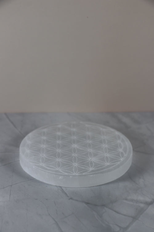 I AM light - Selenit Untersetzer