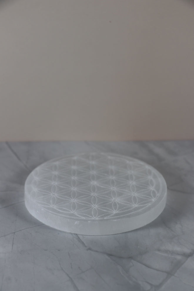 I AM light - Selenit Untersetzer