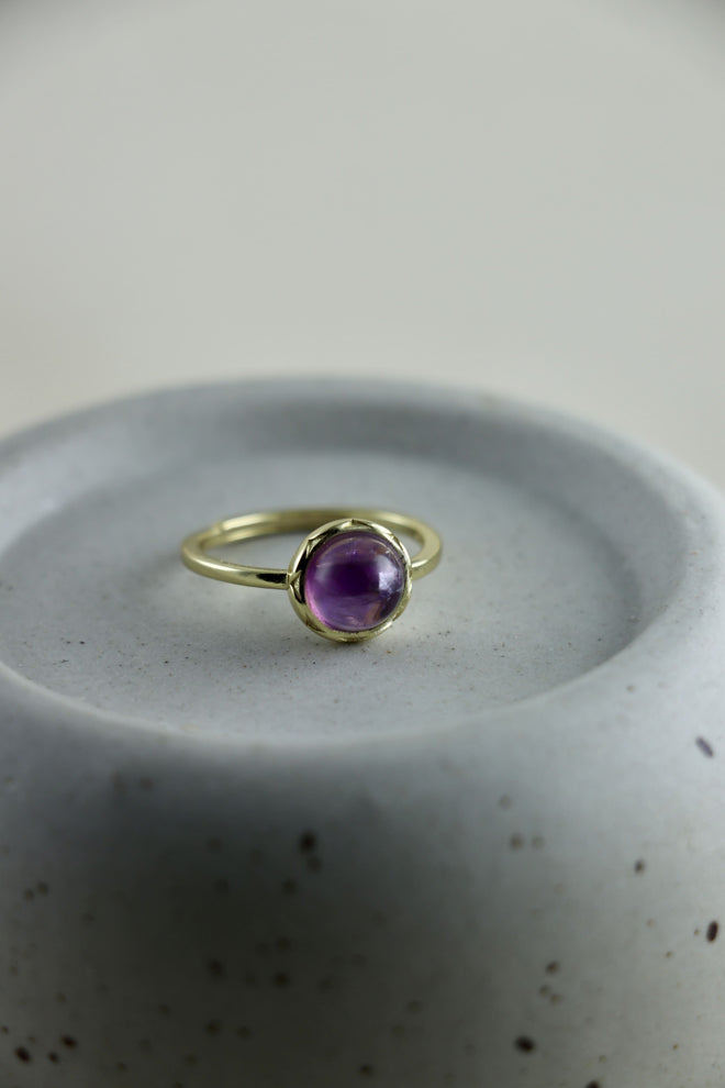 I AM clarity - Amethyst Ring Button