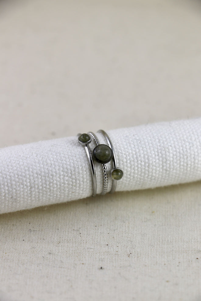 I AM magical - Anello Labradorite Tiga Argento