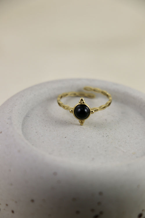 I AM limitless - Anello in onice bussola