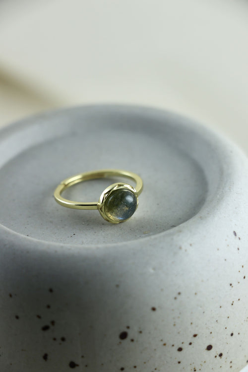 I AM magical - Bague labradorite bouton