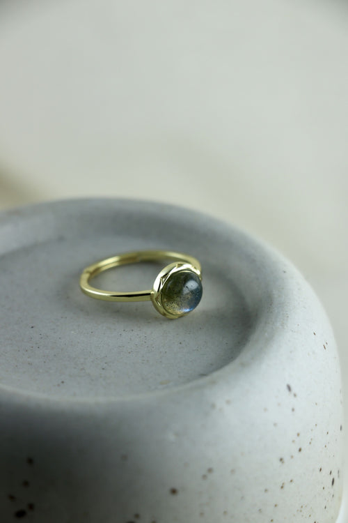 I AM magical - Bague labradorite bouton