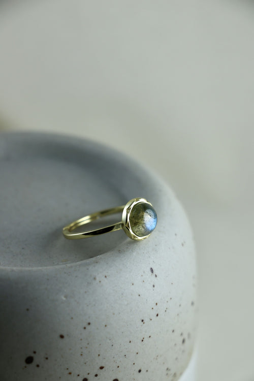 I AM magical - Bague labradorite bouton