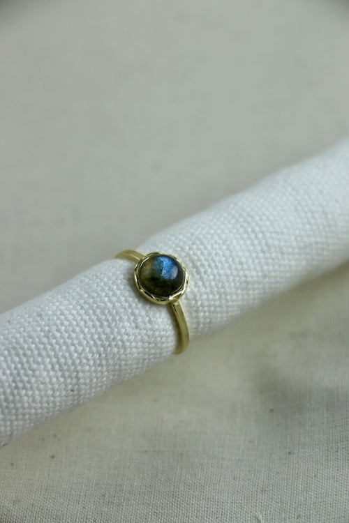 I AM magical - Bague labradorite bouton