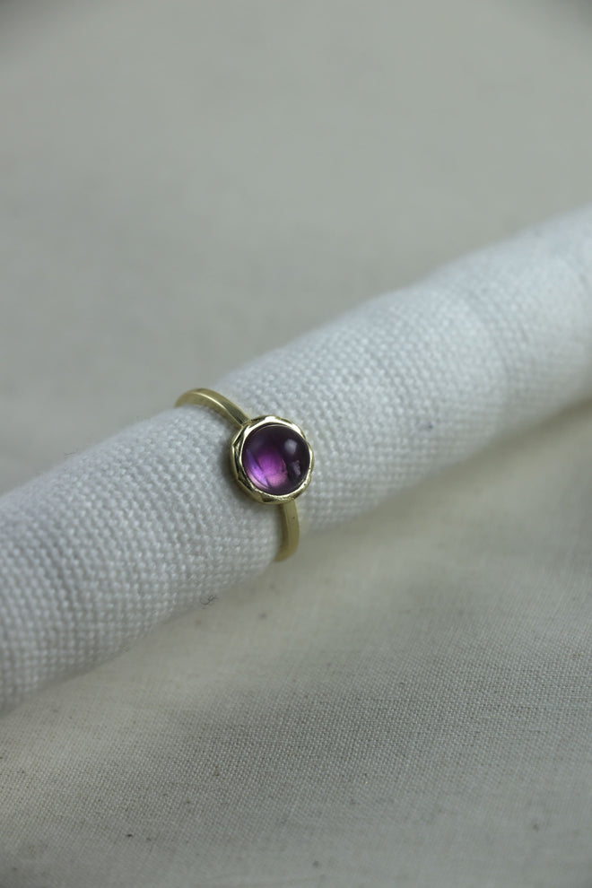 I AM clarity - Amethyst Ring Button