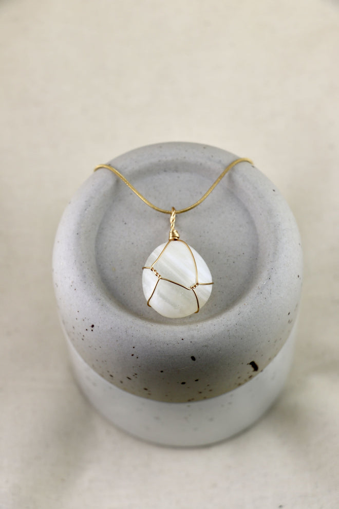 I AM peaceful - Collana in agata della pace