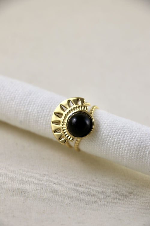 I AM limitless - Bague Onyx Rise