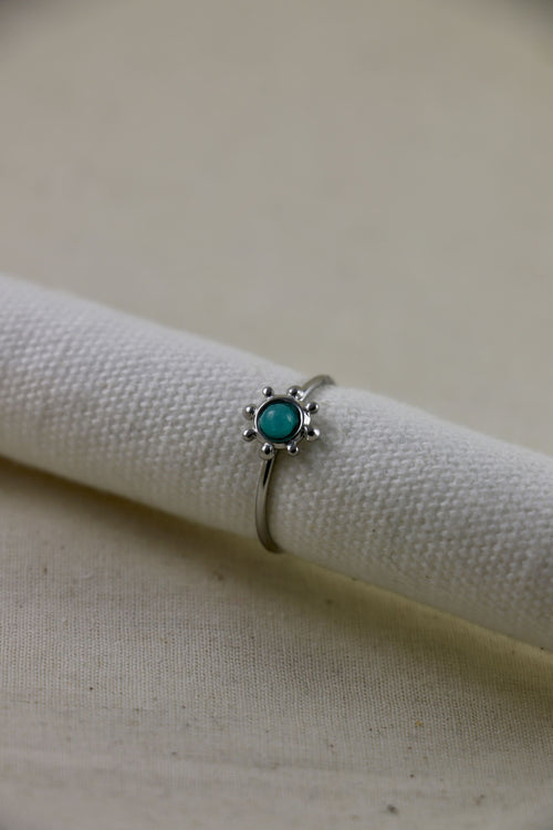 I AM confident - Anello in Amazzonite shine Argento