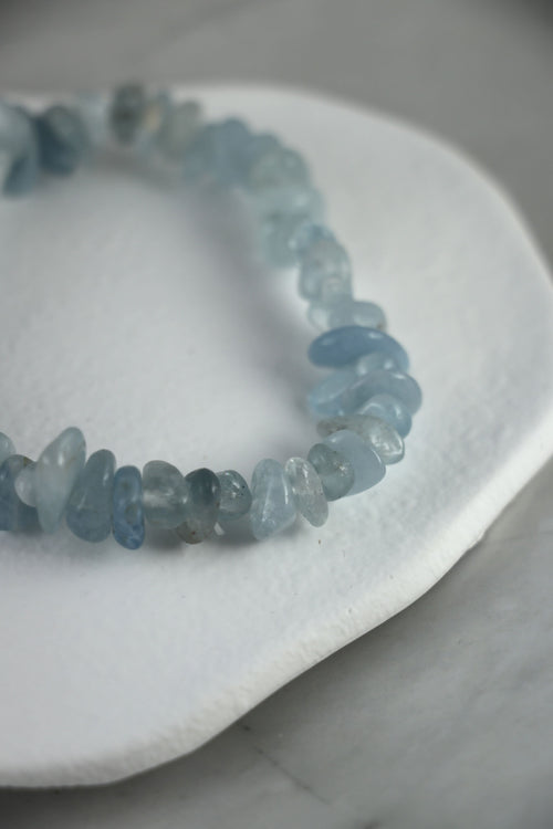 I AM clear - Aquamarin Armband Splitter