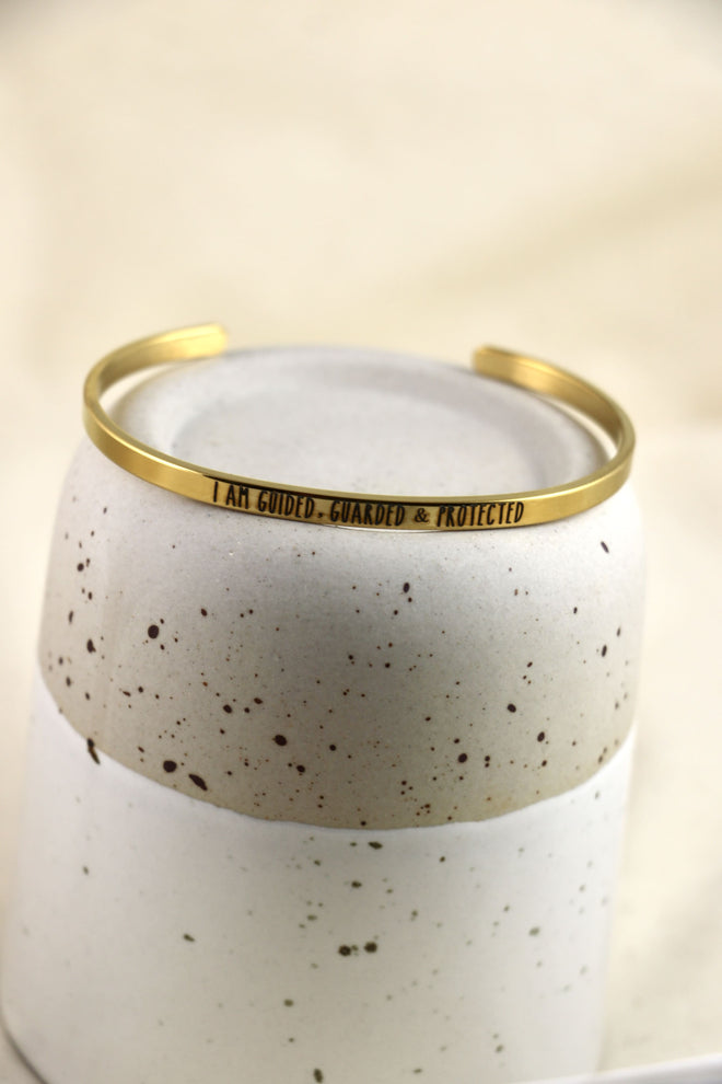 Bracciale Mantra - I am guided, guarded & protected