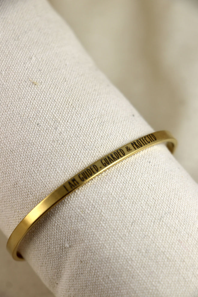 Bracciale Mantra - I am guided, guarded & protected