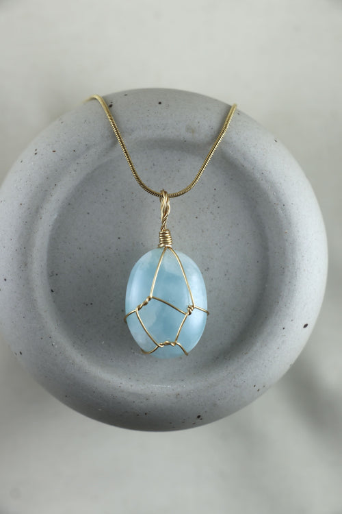 I AM inspired - Larimar Halskette Einzelstück 5