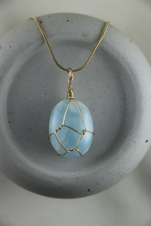 I AM inspired - Larimar Halskette Einzelstück 5