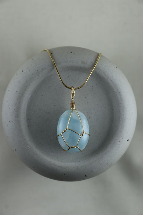 I AM inspired - Larimar Halskette Einzelstück 5