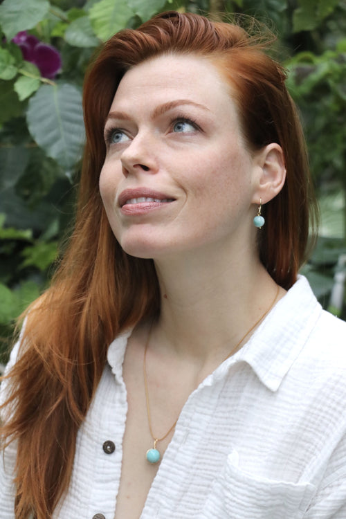 I AM confident - Collier boule en amazonite