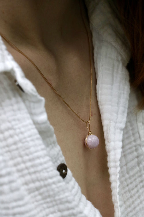 I AM healing - Collier boule Kunzite
