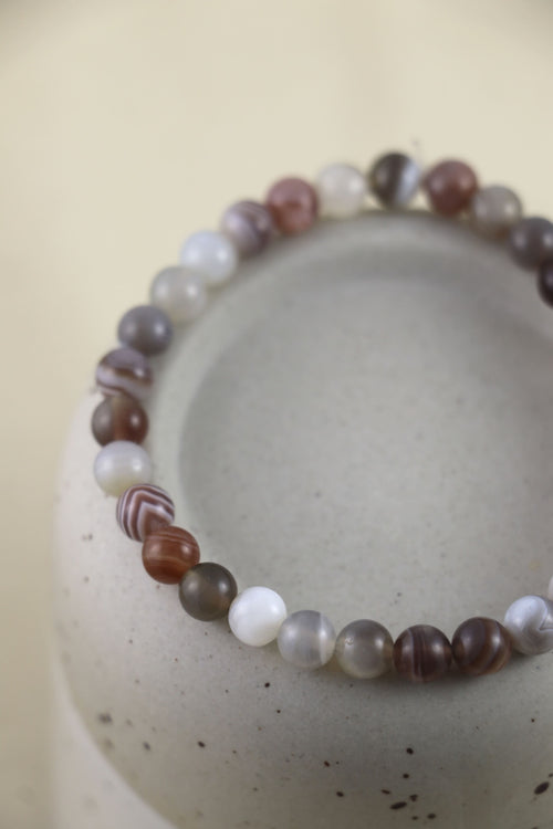 I AM limitless - Bracelet en agate du Botswana