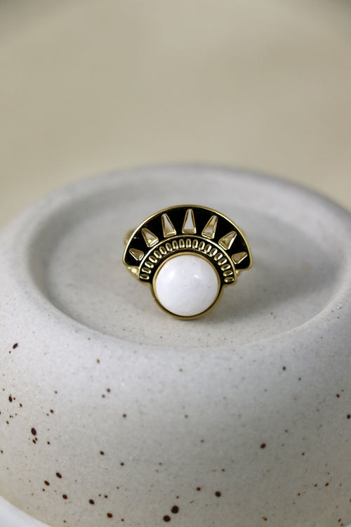 I AM beautiful - Bague en nacre Rise