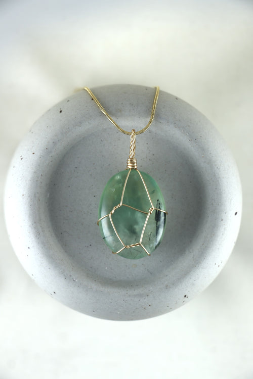 I AM intuitive - Collana Prehnite