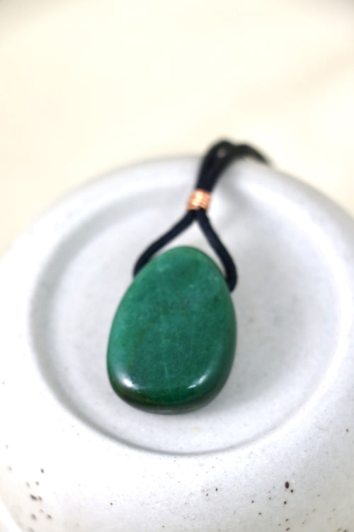 I AM abundant - Collier Aventurine Homme